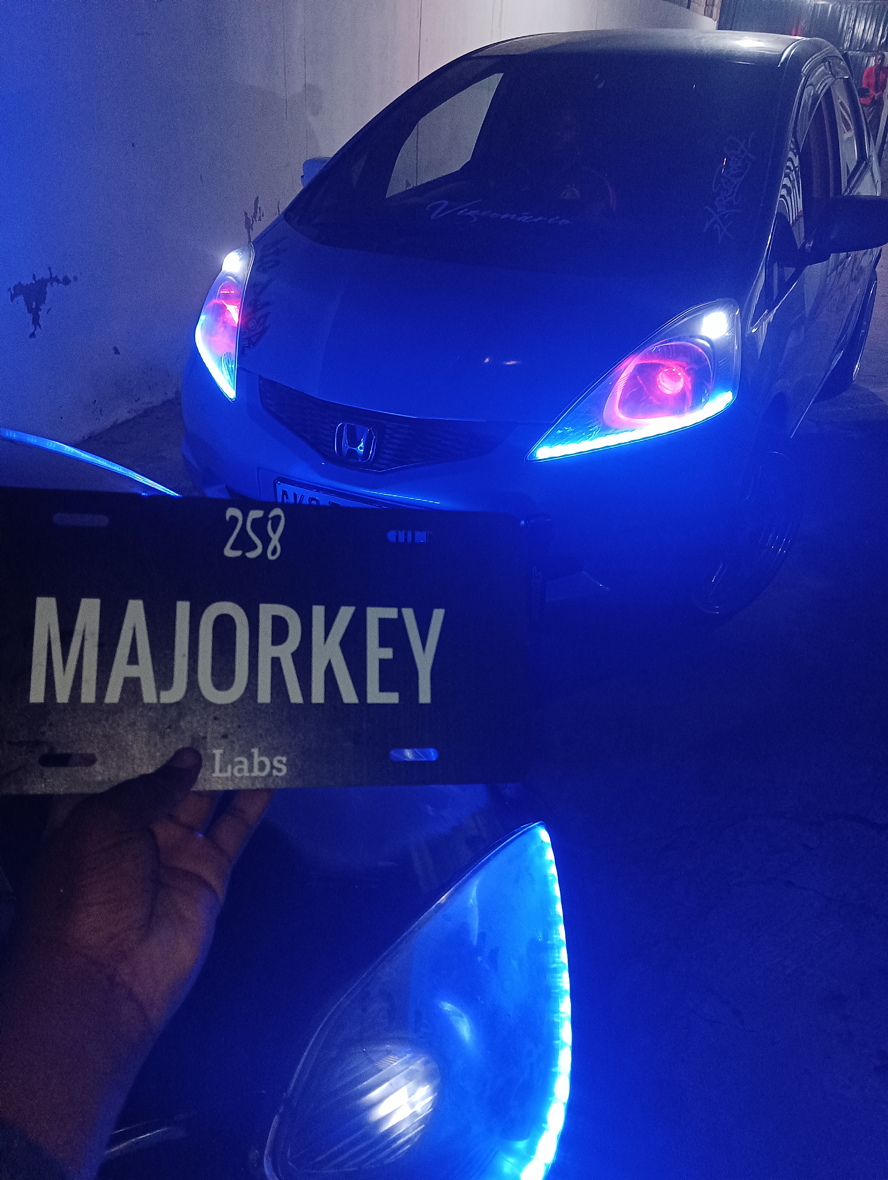 Honda Fit - Custom RGB Headlights